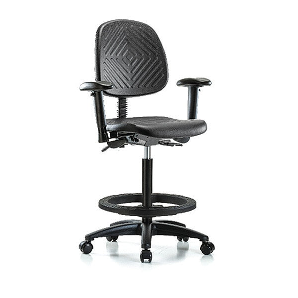 Bench Chair, Hi, Poly, Med, Bk, Tilt, AA, BFCst