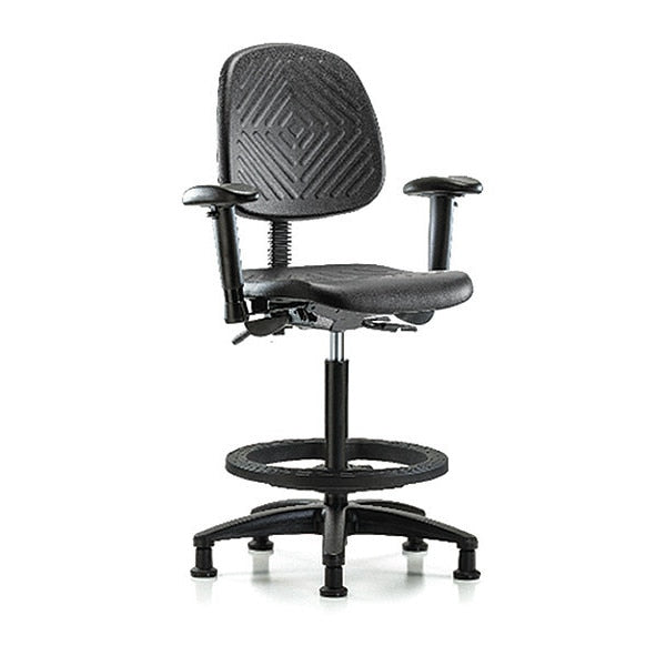 BenchChair, Hi, Poly, Med, Bk, Tilt AA BF Gld