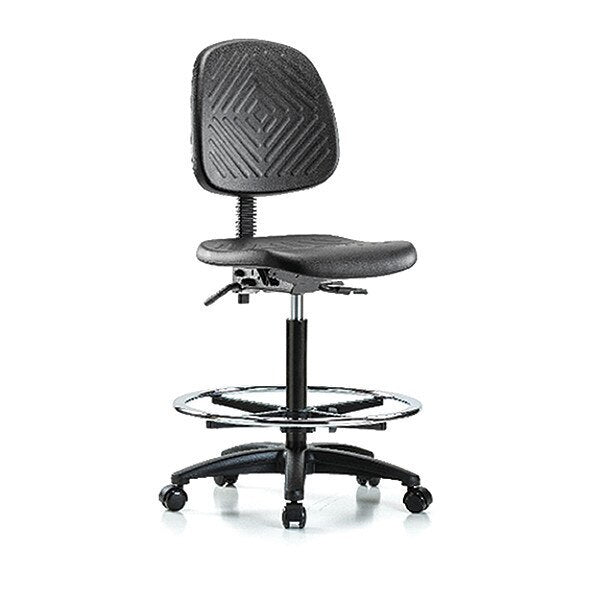 Bench Chair, Hi, Poly, Med, Bk, Tilt Cast