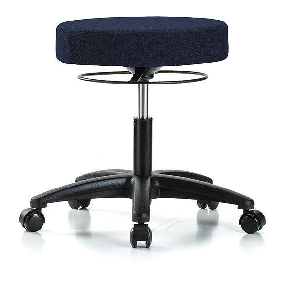 Desk Stool, Fabric, Casters, Nav
