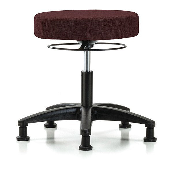 Desk Stool, Fabric, Glides, Bur