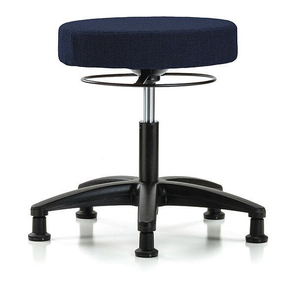 Desk Stool, Fabric, Glides, Nav