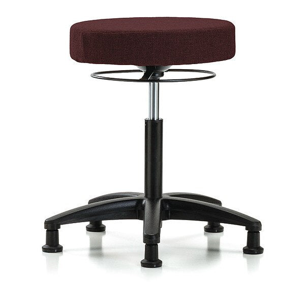 Bench Stool, Med, Fabric, Glides, Bur