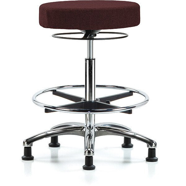 Bench Stool, Hi, Fabric, Chrom, CF, Glids, Bur