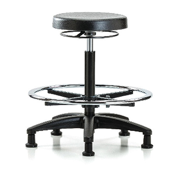 Bench Stool, Hi, Poly, CF, Glides