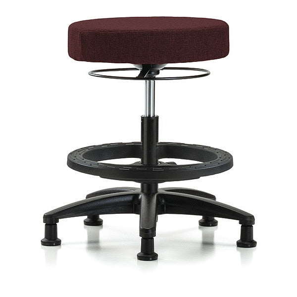 Bench Stool, Med, Fabric, BF, Glides, Bur