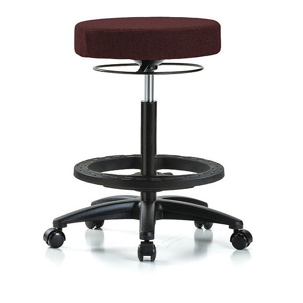 Bench Stool, Hi, Fabric, BF, Casters, Bur