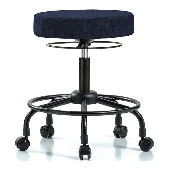 Desk Stool, Fabric, RT, Casters, Nav