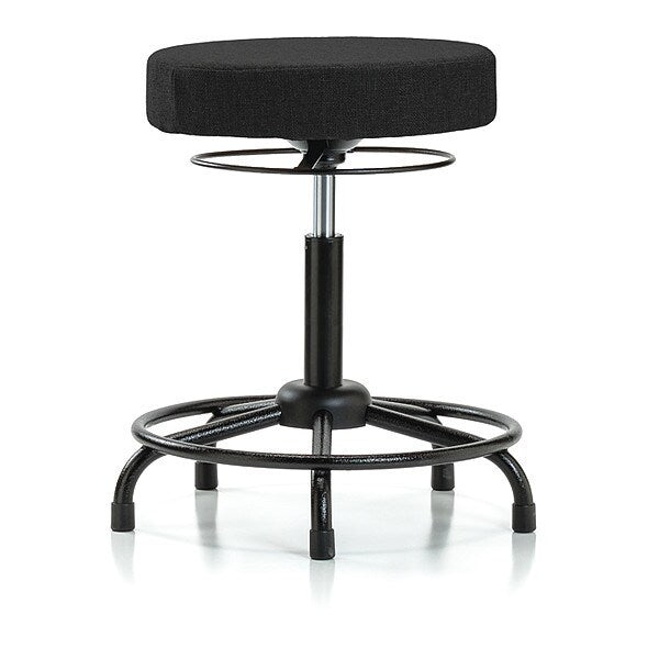Bench Stool, Med, Fabric, RT, Glides, Blk