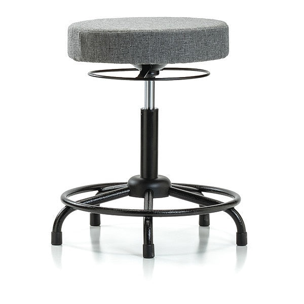 Bench Stool, Med, Fabric, RT, Glides, Gry