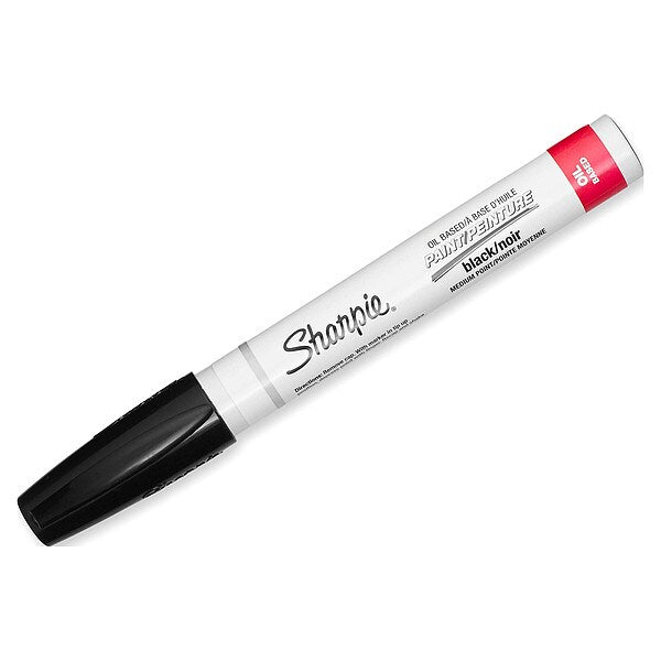 Paint Marker, Medium Point, Black, PK12