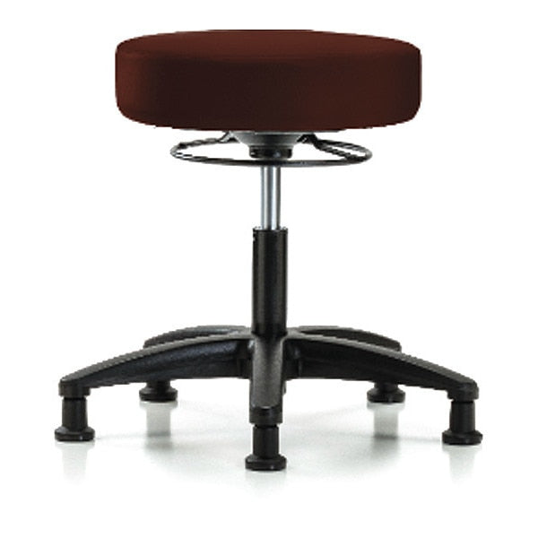 Desk Stool, Vinyl, Glides, Burg