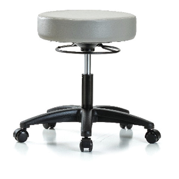 Desk Stool, Vinyl, Casters, Dov
