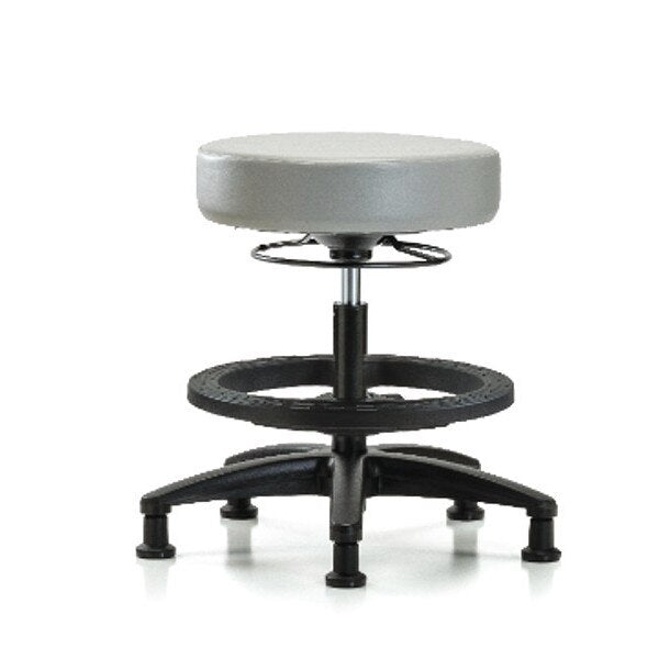 Bench Stool, Med, Vinyl, BF, Glides, Dov