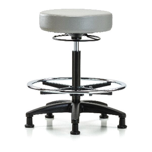 Bench Stool, Hi, Vinyl, CF, Glides, Dov