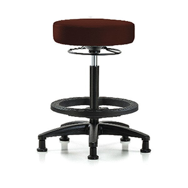 Bench Stool, Hi, Vinyl, BF, Glides, Burg