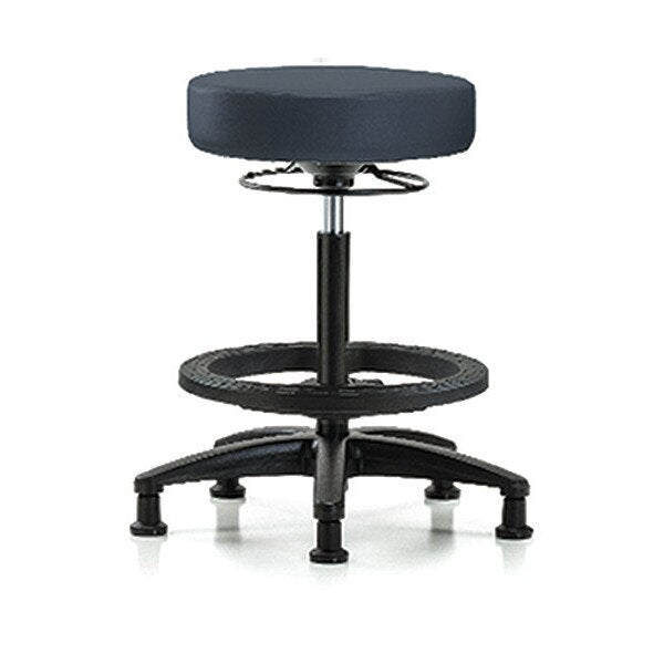 Bench Stool, Hi, Vinyl, BF, Glides, Nav