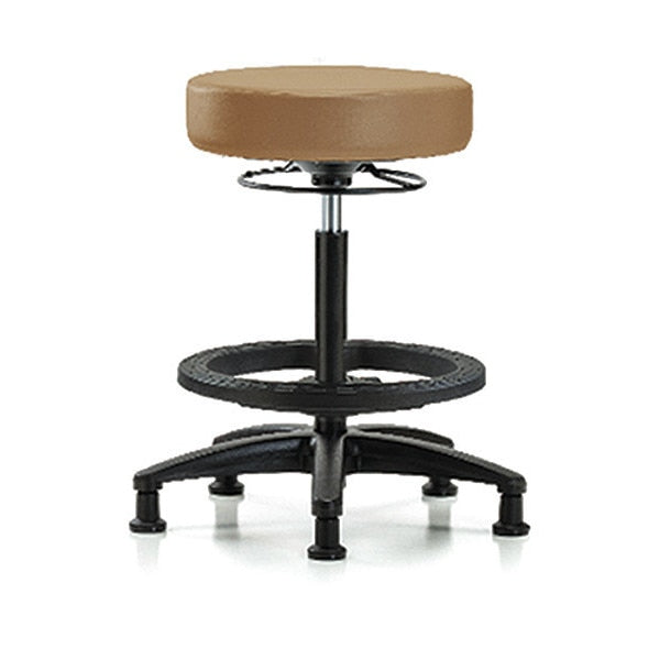 Bench Stool, Hi, Vinyl, BF, Glides, Taupe