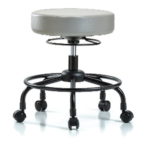 Desk Stool, Vinyl, RT, Casters, Dov