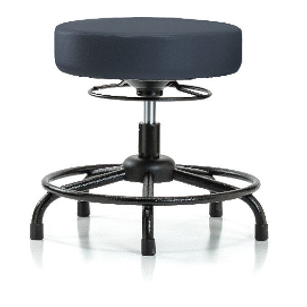 Desk Stool, Vinyl, RT, Glides, Nav