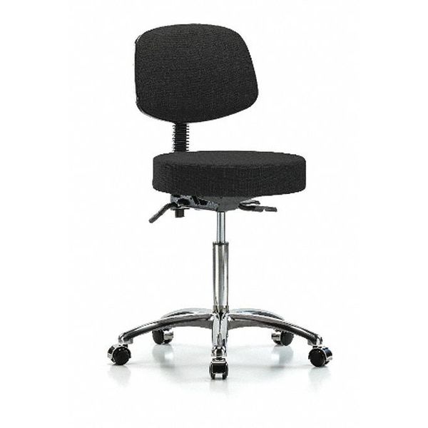 Ben Stool, Med, Fab, Bk Cast, Blk