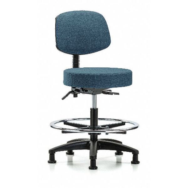 Bech Stool, Med, Fab, Bk, Tilt, CF, Gld, Blu
