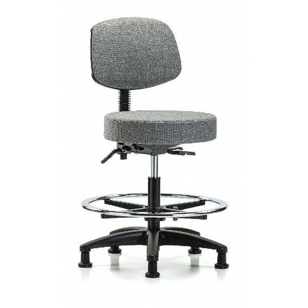 Bech Stool, Med, Fab, Bk, Tilt, CF, Gld, Gry