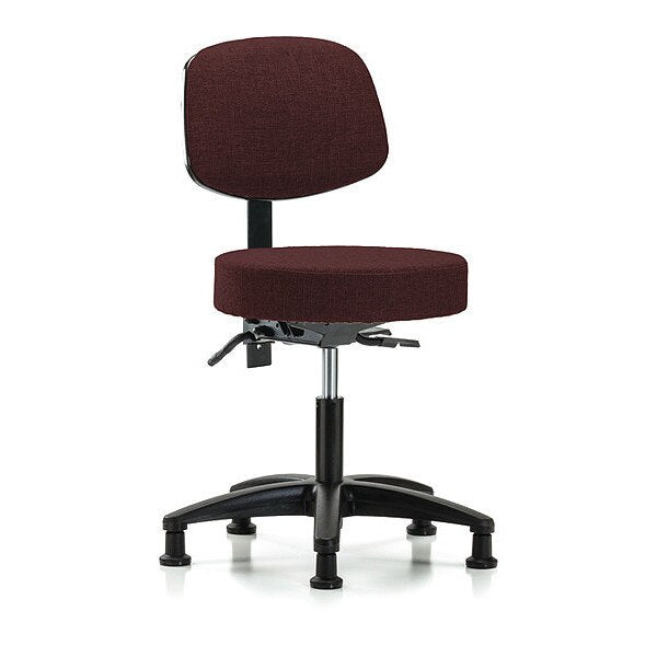 Desk Stool, Fabric, Bk, Tilt Glides, Bur
