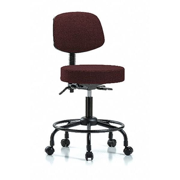 Ben Stool, Med, Fab, Bk, RT, Tilt, Cast, Bur