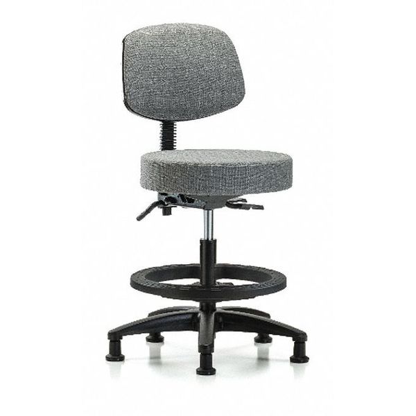 Bech Stool, Med, Fab, Bk, Tilt, BF, Gld, Gry