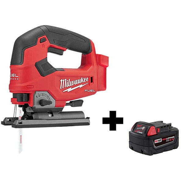 Jig Saw, 18VDC, Barrel Grip, T-Shank, 5.0 Ah