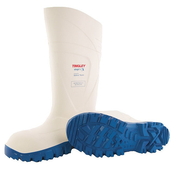 Boot, White/Blue, Mens 13, PR