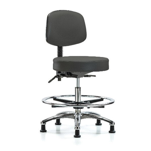 Ben Stool, Med, Vin, Bk Chrome, CF, Gld, Gry