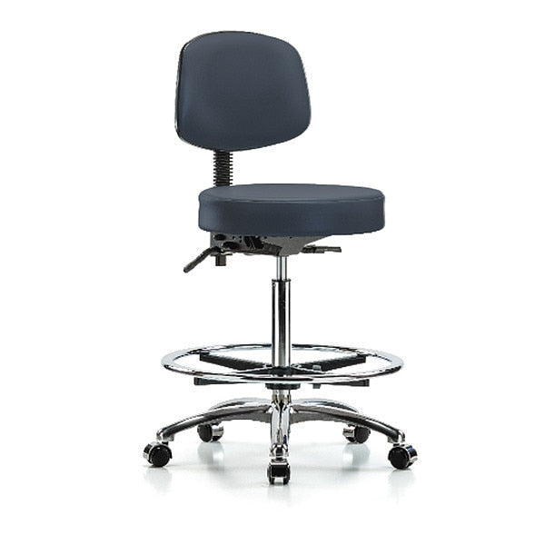 Ben Stool, Hi, Vinyl, Bk, CF, Cast, Nav
