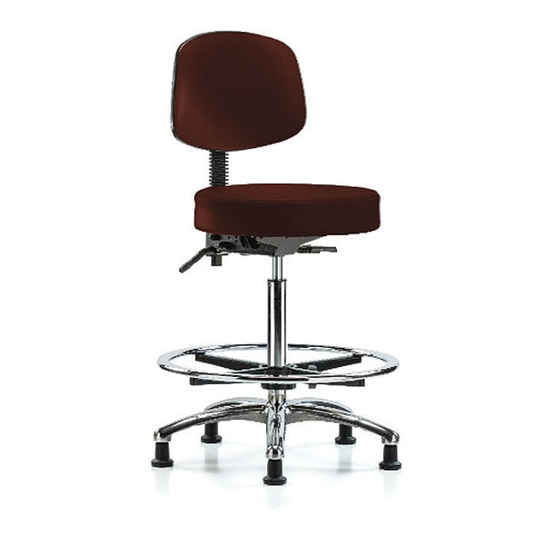 Ben Stool, Hi, Vinyl, Bk, CF, Gld, Burg