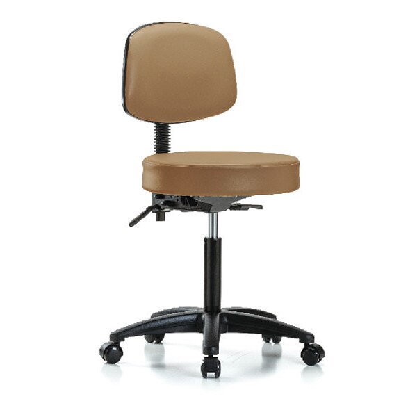 Bench Stool, Med, Vin, Bk, Tilt, Cast, Taupe