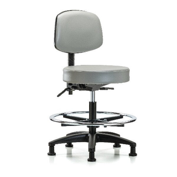 Bench Stool, Med, Vin, Bk, Tilt, CF, Gld, Dov