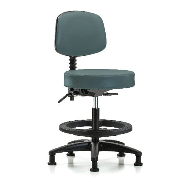 Bench Stool, Med, Vin, Bk, Tilt, BF, Gld, Blu