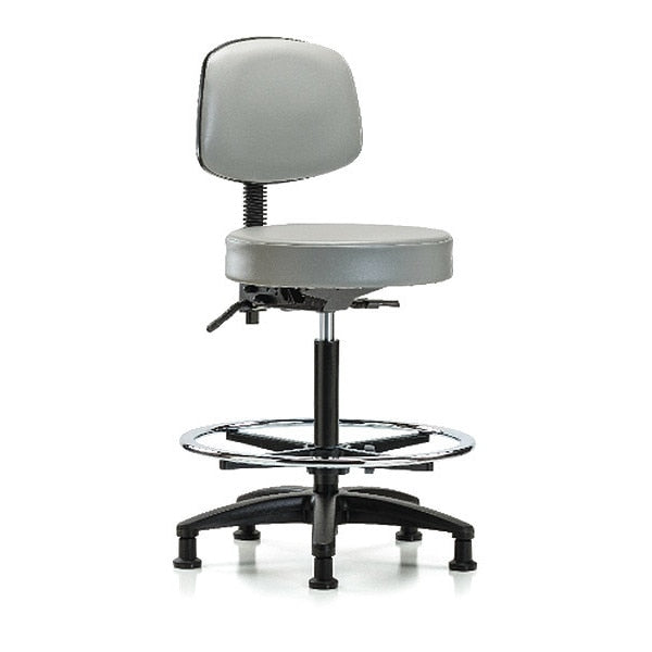 Bench Stool, Hi, Vin, Bk, Tilt, CF, Gld, Dov