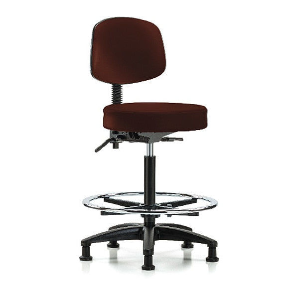 Bench Stool, Hi, Vin, Bk, Tilt, CF, Gld, Burg