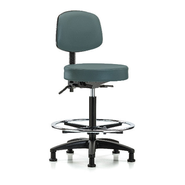 Bench Stool, Hi, Vin, Bk, Tilt, CF, Gld, Blu