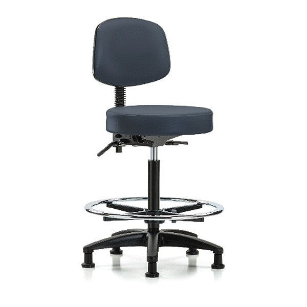 Bench Stool, Hi, Vin, Bk, Tilt, CF, Gld, Nav