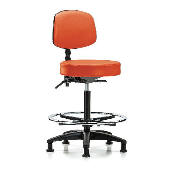Bench Stool, Hi, Vin, Bk, CF, Gld, Orange