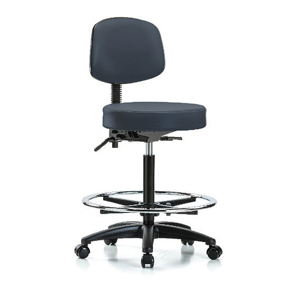 Bench Stool, Hi, Vin, Bk, Tilt, CF, Cast, Nav