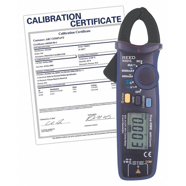 Clamp Meter, mA, w/NIST