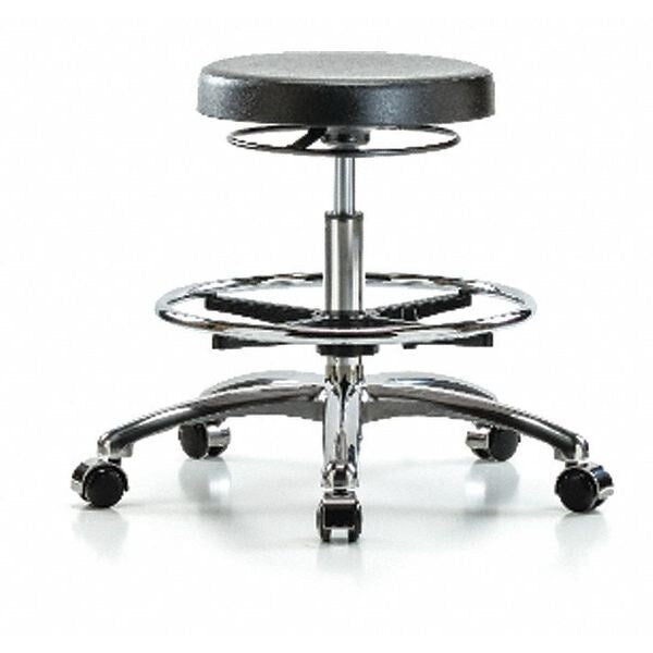 Poly Med Ben Stool, Chrm, CF, Casters, CL10