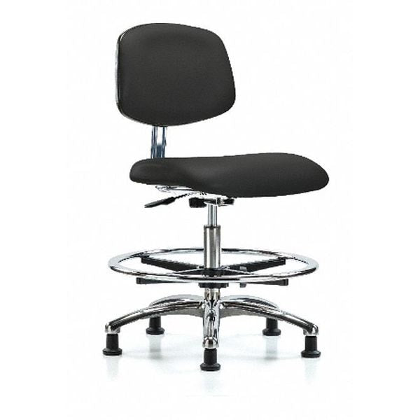 Vinyl High Bench Chair, 25-3/4