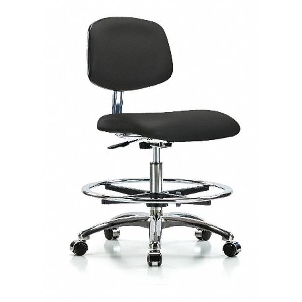 Clean Room Chair, Vinyl, 21-1/2