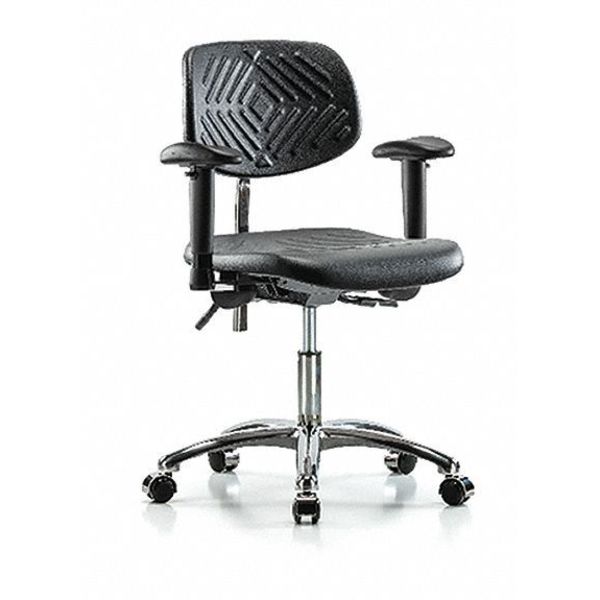 Clean Room Chair, Vinyl, 17-1/2