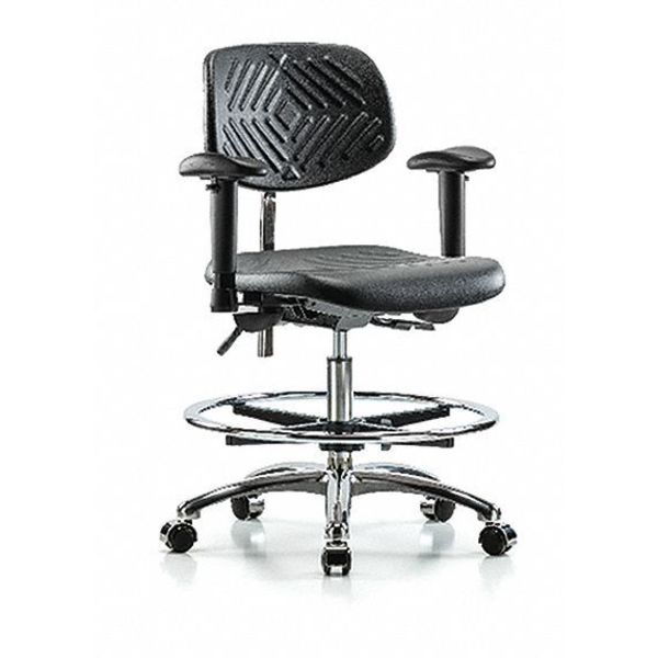Clean Room Chair, Vinyl, 20-1/4